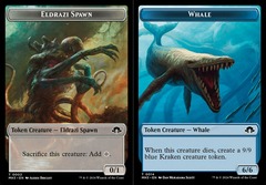 Eldrazi Spawn (0002) // Whale (0014) Double-Sided Token - Foil